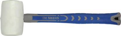 De Neers PVC Rubber Hammer With Fiberglass Handie 32/75mm Mallet