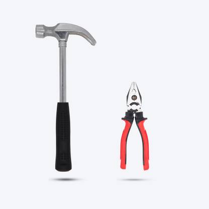 Walkers WKCB162M1 10.5 inch Household Claw Hammer with 8"inch Combinational Plier WKCB162M1 10.5 inch Household Claw Hammer with 8"inch Combinational Plier Curved Claw Hammer