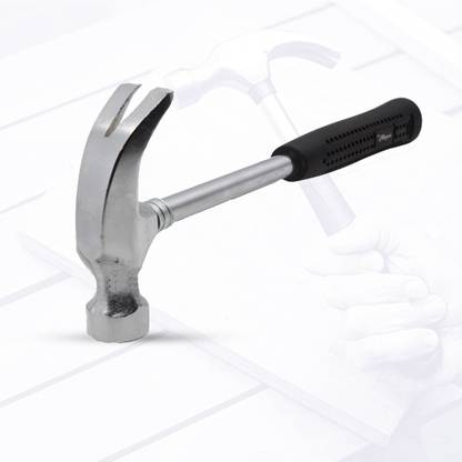 Hillgrove Durable Construction Metalworking Household Rubber Handle Straight Best Claw Hammer Repair Hand Woodworking Tool 10.5 inch Curved Claw Hammer