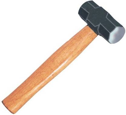 DHATRI TOOLS 2LBS STRONG SLEDGE HAMMER WITH WOODEN HANDLE Sledge Hammer