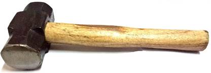 OTOR Iron Sledge Hammer/Mallet 1 Kg ( 1000 Grams ) with wooden handle ( Make Sudhir ) Sledge Hammer