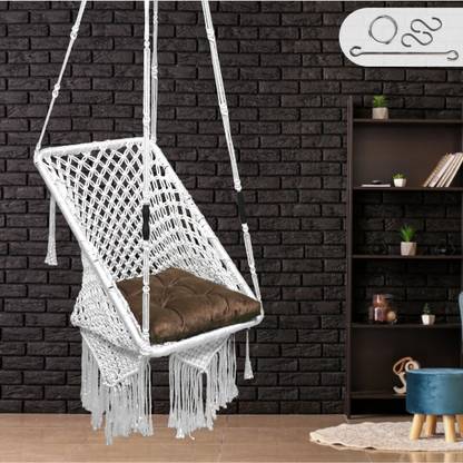 Patiofy Premium Square Shape Swing for Adults/ Jhula Indoor/ Swing for Balcony/ Hammock Polyester Large Swing