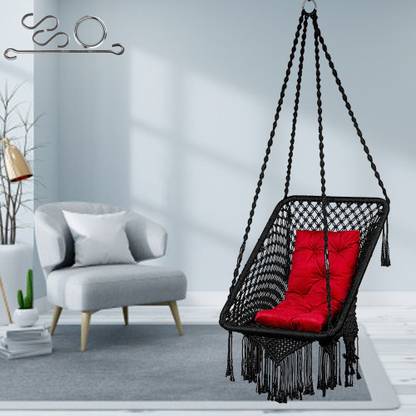 Patiofy Premium Rectangular Swing for Adults, Swing for Balcony, Swing for Home, Jhula Polyester Hammock