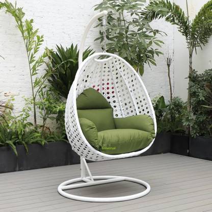 Universal furniture Outdoor Indoor Hanging Swing Chair with Stand Include Soft Fluffy,Hammock Chair Iron Hammock
