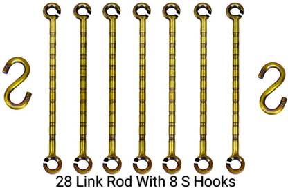 TrendyCreationHub Swing Chain Brass Link Goti Chain Antique Different Brass Large Swing
