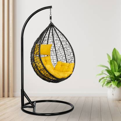 Swingzy Hanging Single Seater Swing Chair/Swing for Adults/ With Stand/ Iron Hammock Iron Hammock