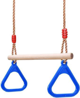 IRIS Playground Children's Wooden Trapeze Swing Bar Wooden Small Swing