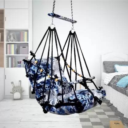KDCREATIONE KD CREATIONE Cotton Jhula for 1-3 Year For Kids Swings (Multicolor) Cotton Small Swing