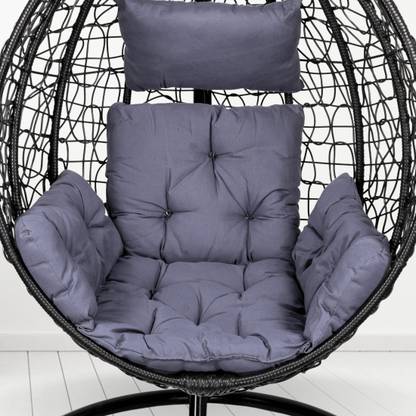 FurniGully Cushion for Hanging Basket Chair Swing/Soft Cushion For Outdoor Egg Swing Chair Cotton Hammock