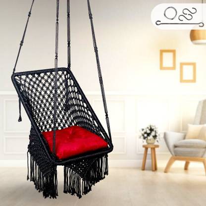 Patiofy Premium Square Shape Swing for Adults/ Jhula Indoor/ Swing for Balcony/ Hammock Polyester Large Swing
