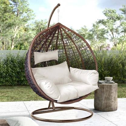 Urban Classic Single Seater Swing chair With Stand And Cushion For Adult Iron Hammock