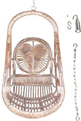 MiiArt bamboo hammock for adult with iron chain &2 huk capacity 100kg person can sit Bamboo Hammock