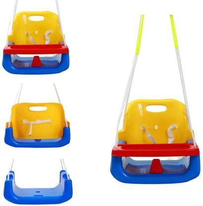 baybee 3 in 1 Adjustable Baby Swing Chair for Kids High Backrest Rope & Safety Support Plastic Hammock
