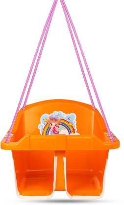 VAARA G VARAA G Plastic Small Swing (Orange, Pre-assembled) Swings