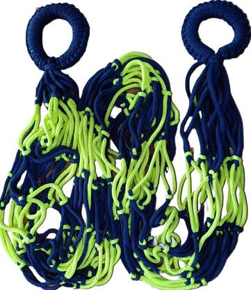 AVLYON Nylon Rope Hanging Hammock Swing Suitable for Indoor & Outdoor Balcony Nylon Hammock