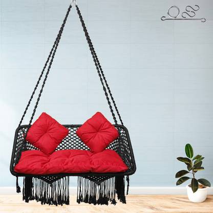 Patiofy Premium Double Seater Swing 2 Seater Swing for Adults Couple Swing, Swing Jhula Polyester Hammock