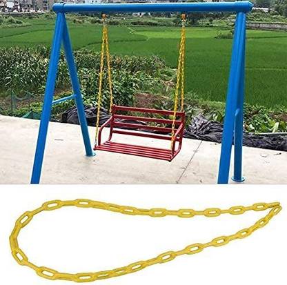jumprfit 60inch Swing Chains Fully Plastic Coated Anti-Rust Iron Link Chains Playground Plastic Small Swing