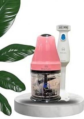 Makmatic 400 W Pink & White Chopper, Hand Blender