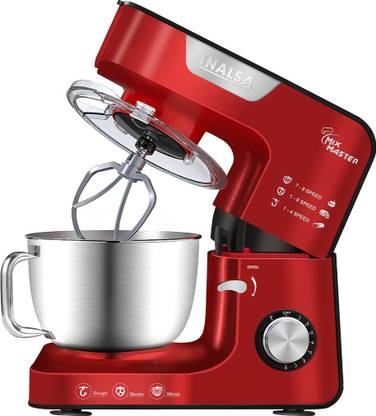 Inalsa 1200 W Red Stand Mixer