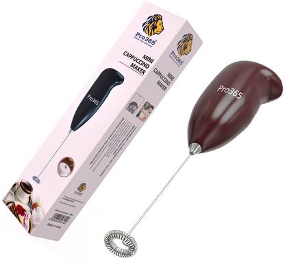 PRO365 Indo Mocktails Coffee Foamer Cappuccino Lemonade Milk Frother(6 Months Warranty) 50 W Hand Blender  (Brown)PRO365 Indo Mocktails Coffee Foamer Cappuccino Lemonade Milk Frother(6 Months Warranty) 50 W Hand Blender