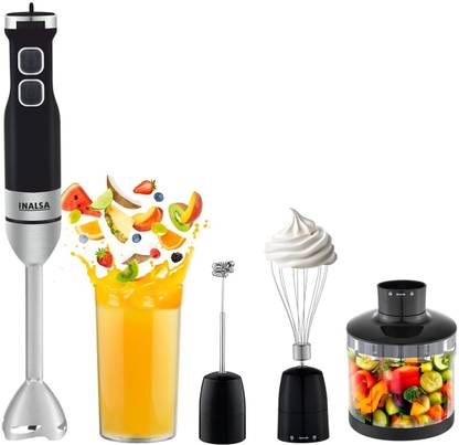 Inalsa 1350 W Black/Silver Hand Blender