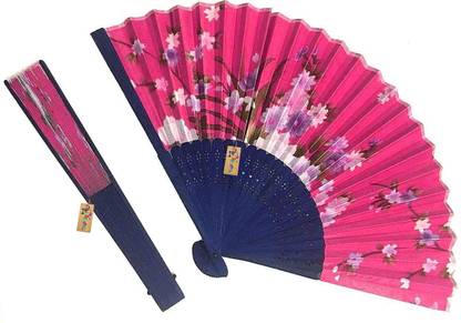 Decomart Enterprises Foldable Printed Multicolor Hand Fan