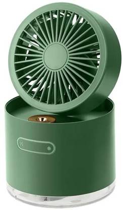 RENUCONIC Portable Rechargeable 3 Speed Water Spray Table Fan Folding Humidifier Light . Rechargeable Fan