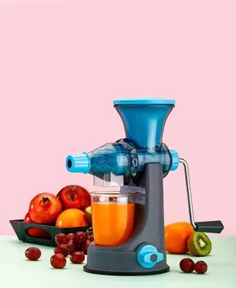 grbh Plastic Manual Fruit and Vegetable Juicer with Plastic Jali (Filter) Hand Juicer
