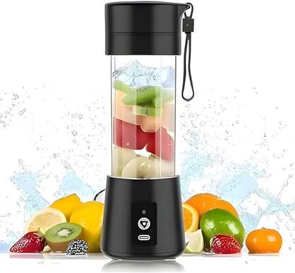 bhawani Plastic Portable Electric USB Juice Maker Juicer Bottle Blender Grinder Mixer,4 Blades Hand Juicer