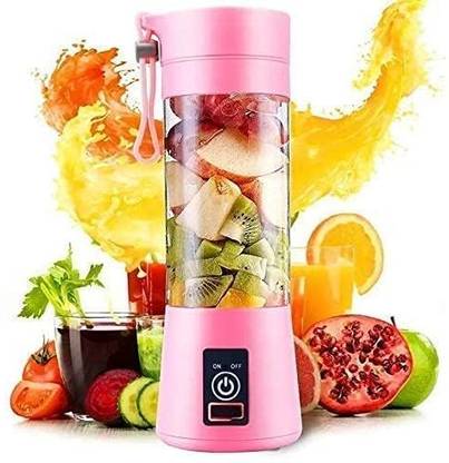 SSSTORE Plastic Portable Rechargeable USB Juicer Bottle Blender with Mobile Charging USB Port Hand Juicer