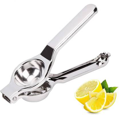 R SINC Steel Lemon Squeezer Stainless Steel with Heavy Duty Solid Metal Squeezer Bowl Hand Juicer