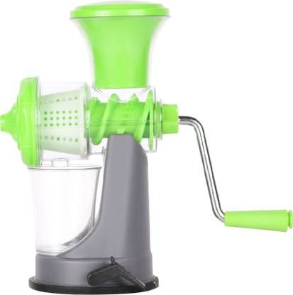 Saule Plastic Plastic Manual/Hand Fruit Juicer with Steel Handle with Vacuum Locking System Hand Juicer