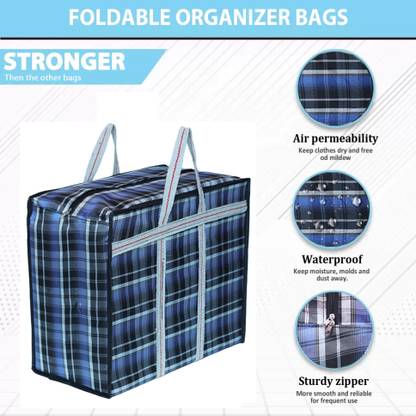 eTrack Reusable Large Waterproof Storage Bags |Grocery bag |shopping Bag Large Capacity Waterproof Multipurpose Bag
