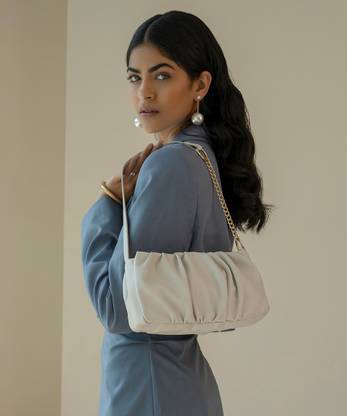Miraggio Women White Shoulder Bag