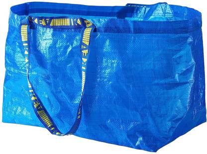IKEA Digital Shoppy FRAKTA Carrier Bag/Storage Bag, Large, Blue 71 l (19 gallon) Waterproof Multipurpose Bag