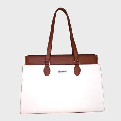 Dressberry Women White, Tan Shoulder Bag