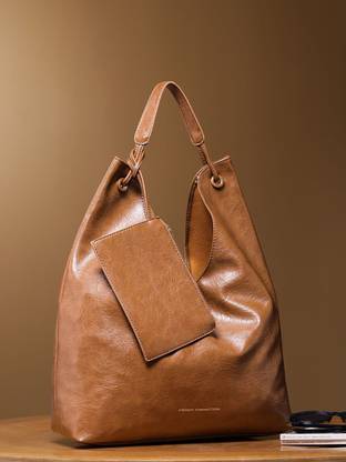 French Connection Women Brown Tote