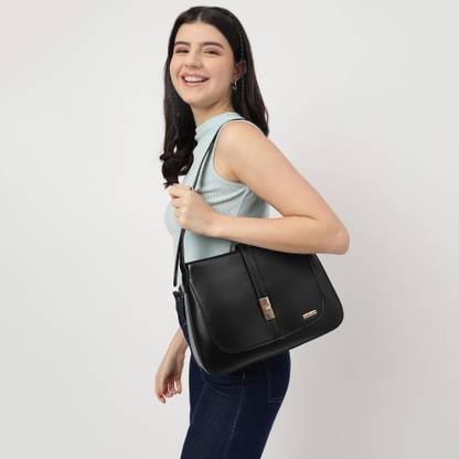 Fastrack Women Black Shoulder Bag
