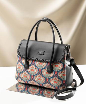 ZOUK Women Blue, Black Satchel