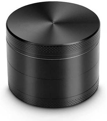 Self Lub 50mm Aluminum Crusher with Razor Sharp Teeth, Magnetic Lid & Pollen Catcher Hand Muller Grinder