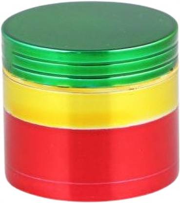 Richaa Creation 48 MM Rasta Metal Weed Hand Muller Grinder