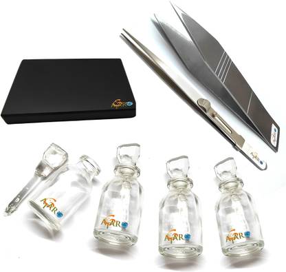 ATAR Gold Testing Stone Glass Bottle Tweezers Purity Testing Kit Set Scratch Stone, Bottle Hand Plane