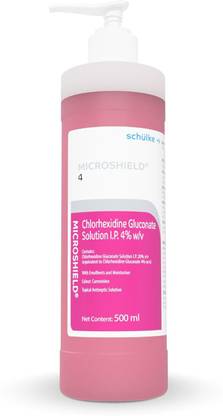 Microshield Schulke 4 Handwash Solution|Medical Grade Disinfectant Handwash-500 Ml Hand Wash Bottle + Refill