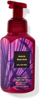 BATH & BODY WORKS BEACH WEATHER FOAMING HAND WASH Hand Wash Bottle + Dispenser