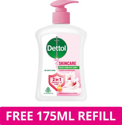 Dettol Skin Care PH Balanced Hand Wash Pump + Refill