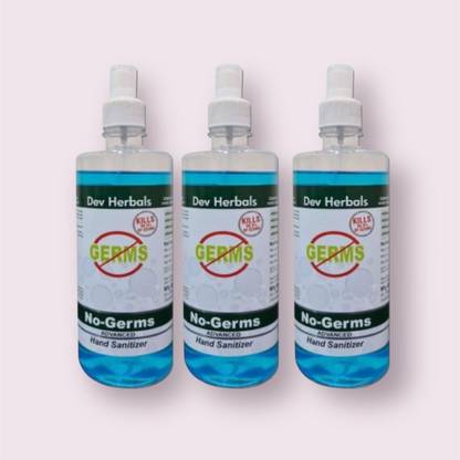 Dev Sanitizer 500 PO3, Sanitizer for office, home use, Alcohol based sanitizer PO1 Hand Sanitizer Bottle + Refill
