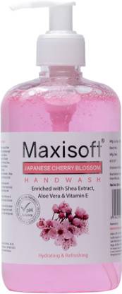 Maxisoft Japanese Cherry Blossom Hand Wash 500 ml | Neem & Tulsi Hand Wash Bottle