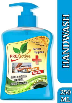 Proactive Herbs Perfect Hygiene Plus Soft & Gentle Herbal Hand Wash Hand Wash Bottle + Dispenser