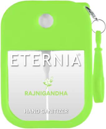 ETERNIA Pocket Spray  Instant Refreshing Gel for Hands - Rajnigandha Hand Sanitizer Spray Bottle