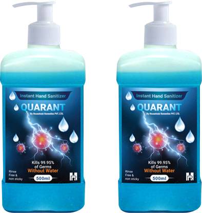 QUARANT 80% Alcohol Based Pump, WHO Recommended Formula & FDA Approved, Instant Hand Sanitizer Spray Bottle